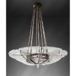 ‡ René Lalique (French 1860-1945) LA CHASSE CHANDELIER, NO. 2258