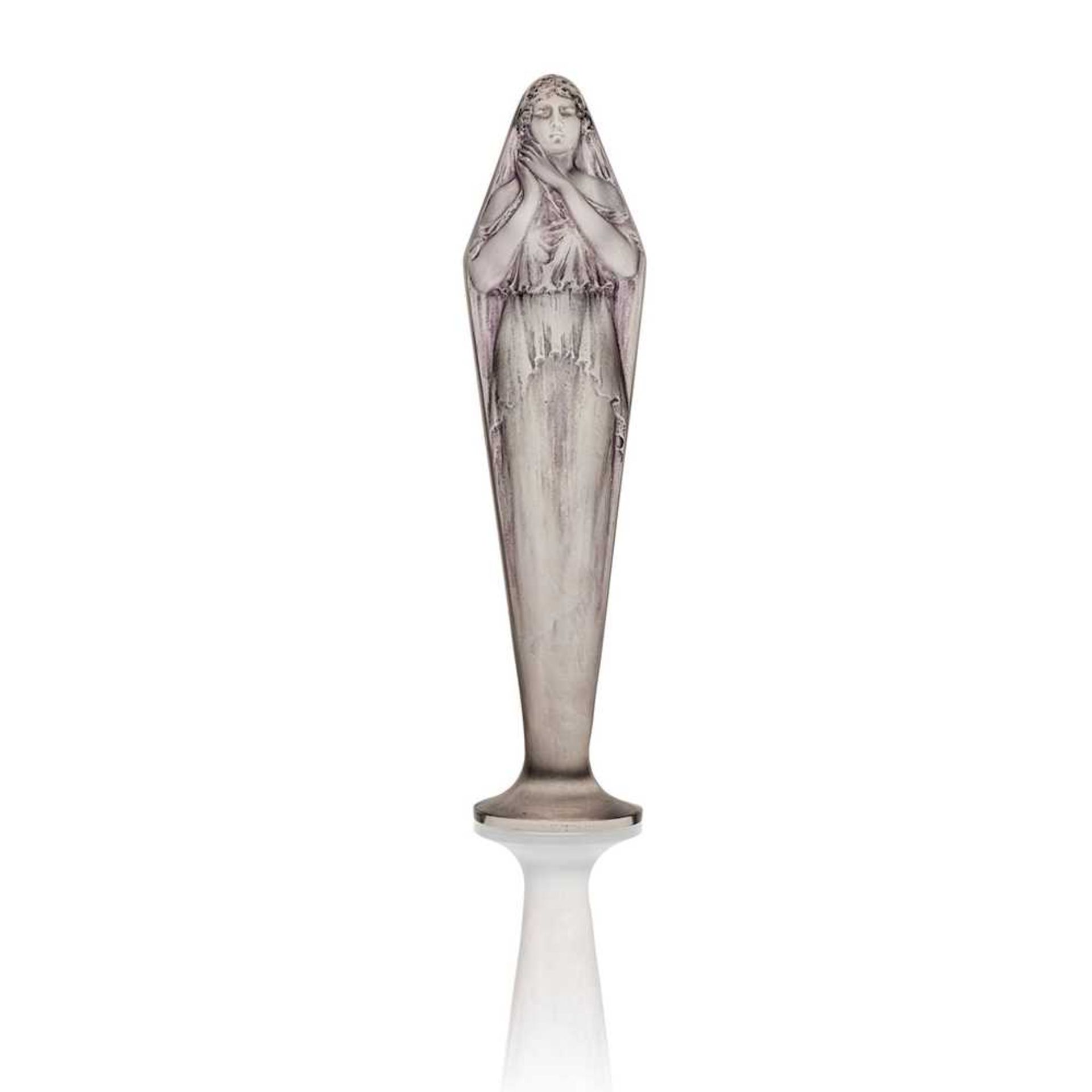 René Lalique (French 1860-1945) VOILÉE MAINS JOINTES STATUETTE, NO. 828