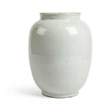 WHITE-GLAZED INCISED VASE LATE MING-EARLY QING DYNASTY, 17TH CENTURY