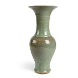 LONGQUAN CELADON-GLAZED YEN YEN VASE YUAN TO MING DYNASTY