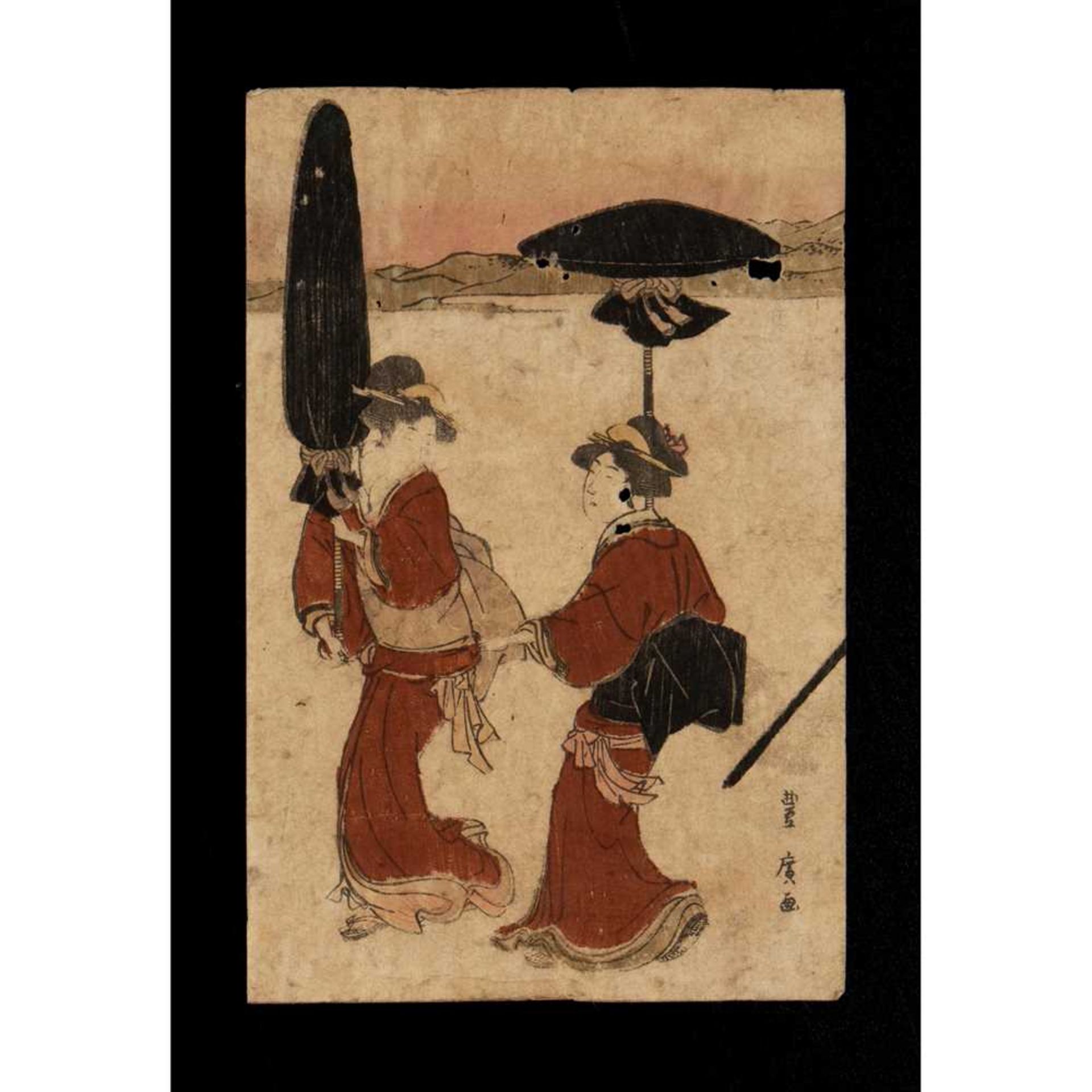 UTAGAWA TOYOHIRO (1773-1828) EDO PERIOD - Image 2 of 3