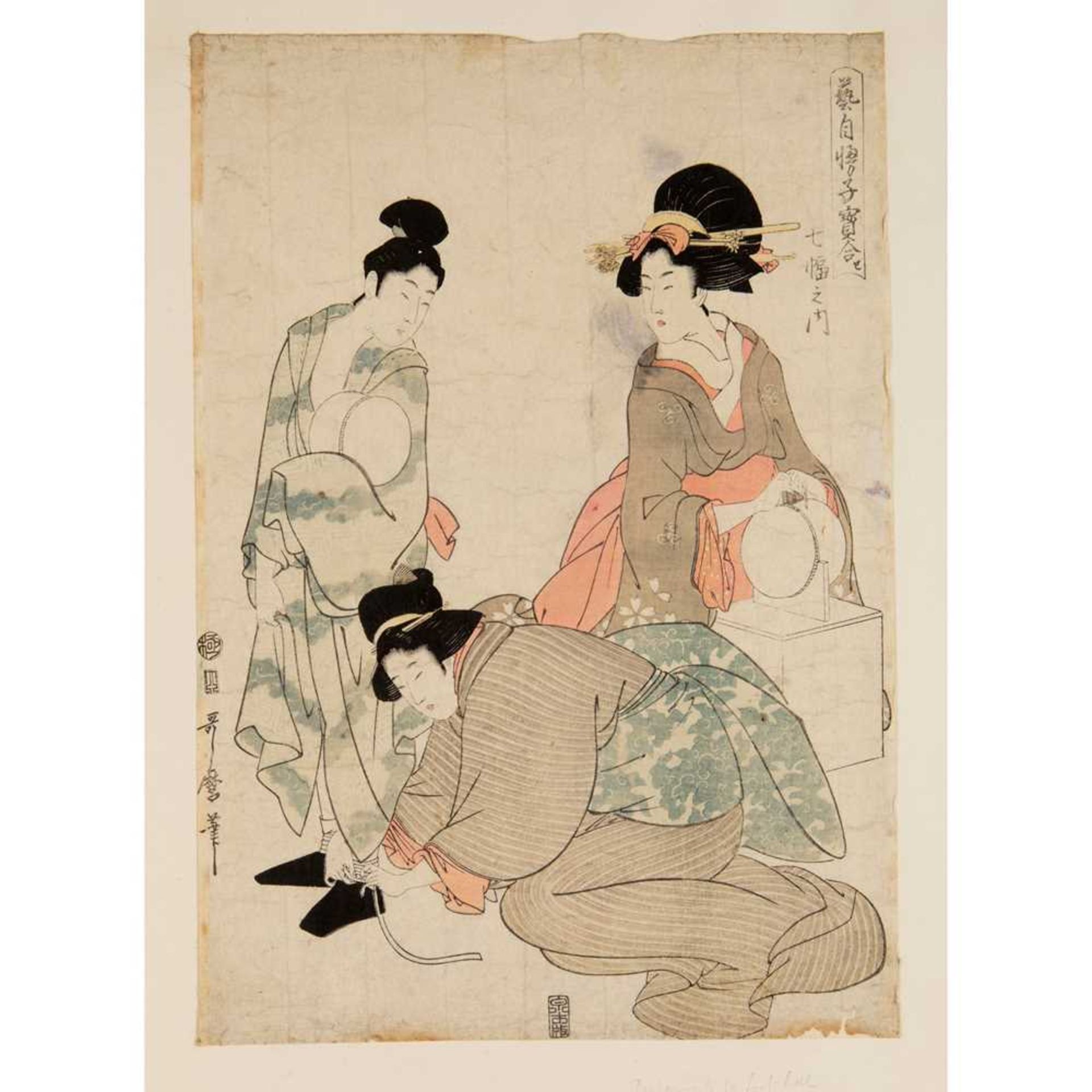 KITAGAWA UTAMARO (1753-1806) EDO PERIOD - Image 4 of 8