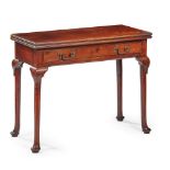 GEORGE II MAHOGANY FOLD-OVER TEA TABLE EARLY 18TH CENTURY