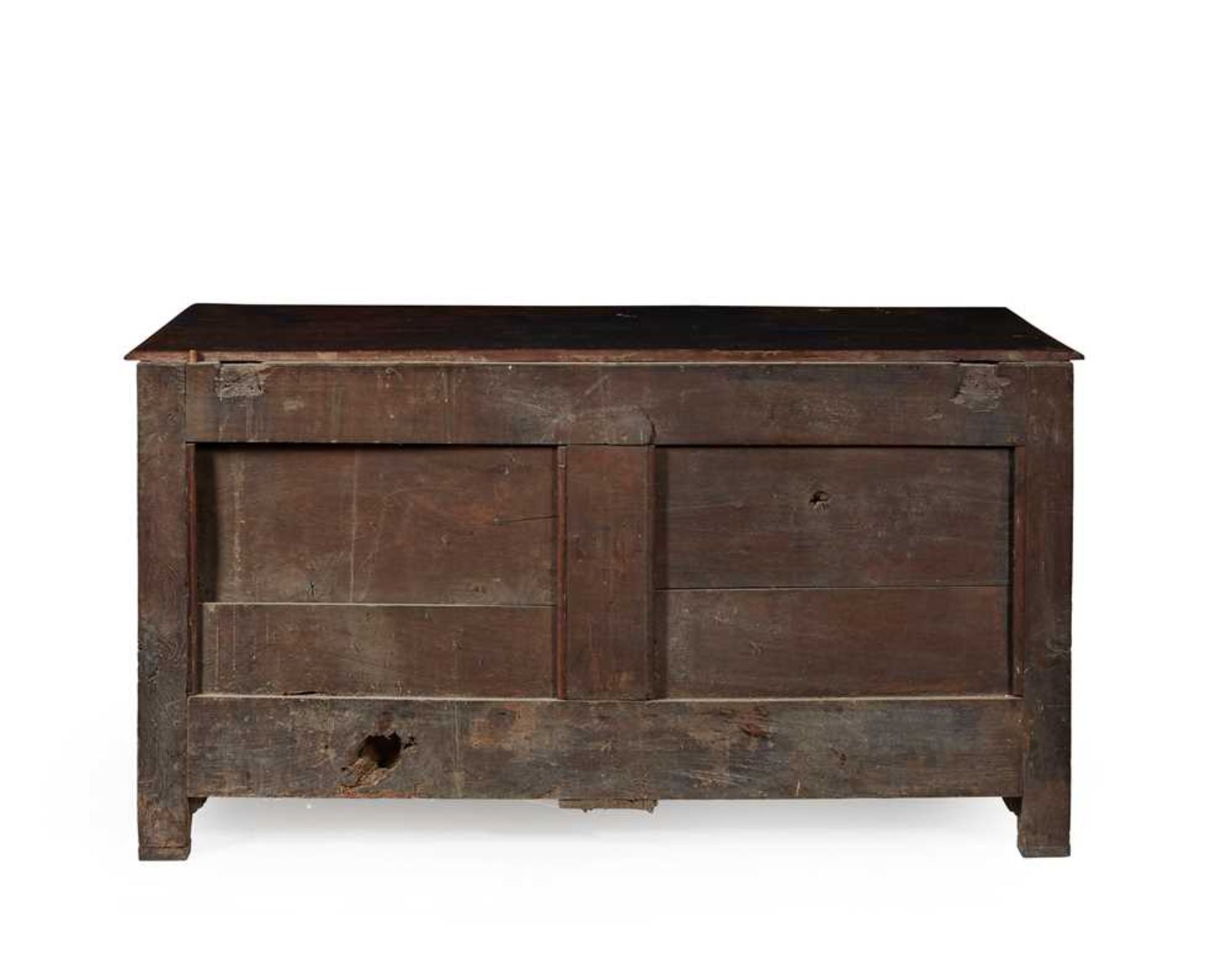 CARVED OAK MULE CHEST LATE 17TH CENTURY WITH ALTERATIONS - Bild 2 aus 2