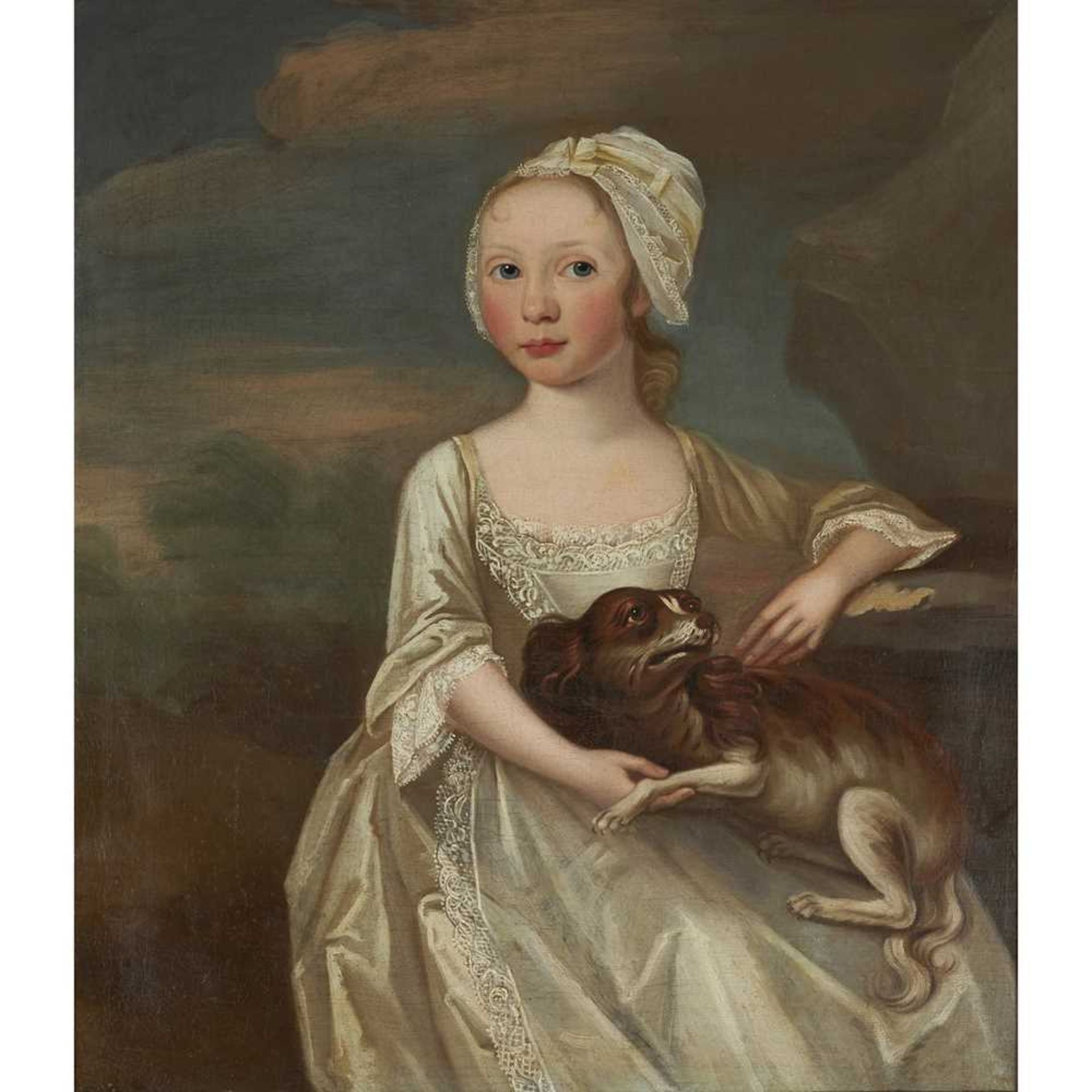 18TH CENTURY SCOTTISH SCHOOL THREE QUARTER LENGTH PORTRAIT OF SUSAN MURRAY OF CRINGLETIE