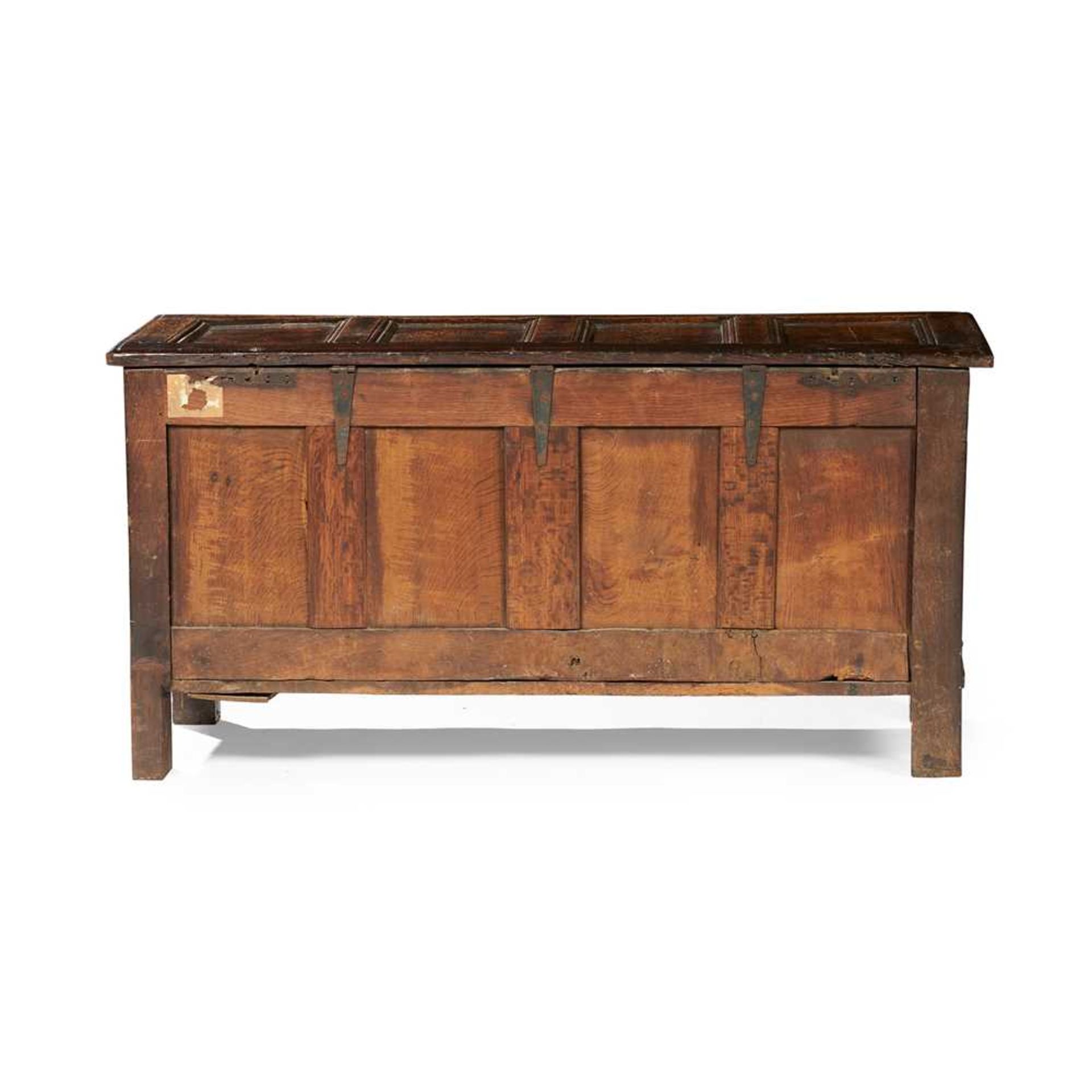 OAK AND MARQUETRY DOWER CHEST, NORTH YORKSHIRE 17TH CENTURY - Image 2 of 2