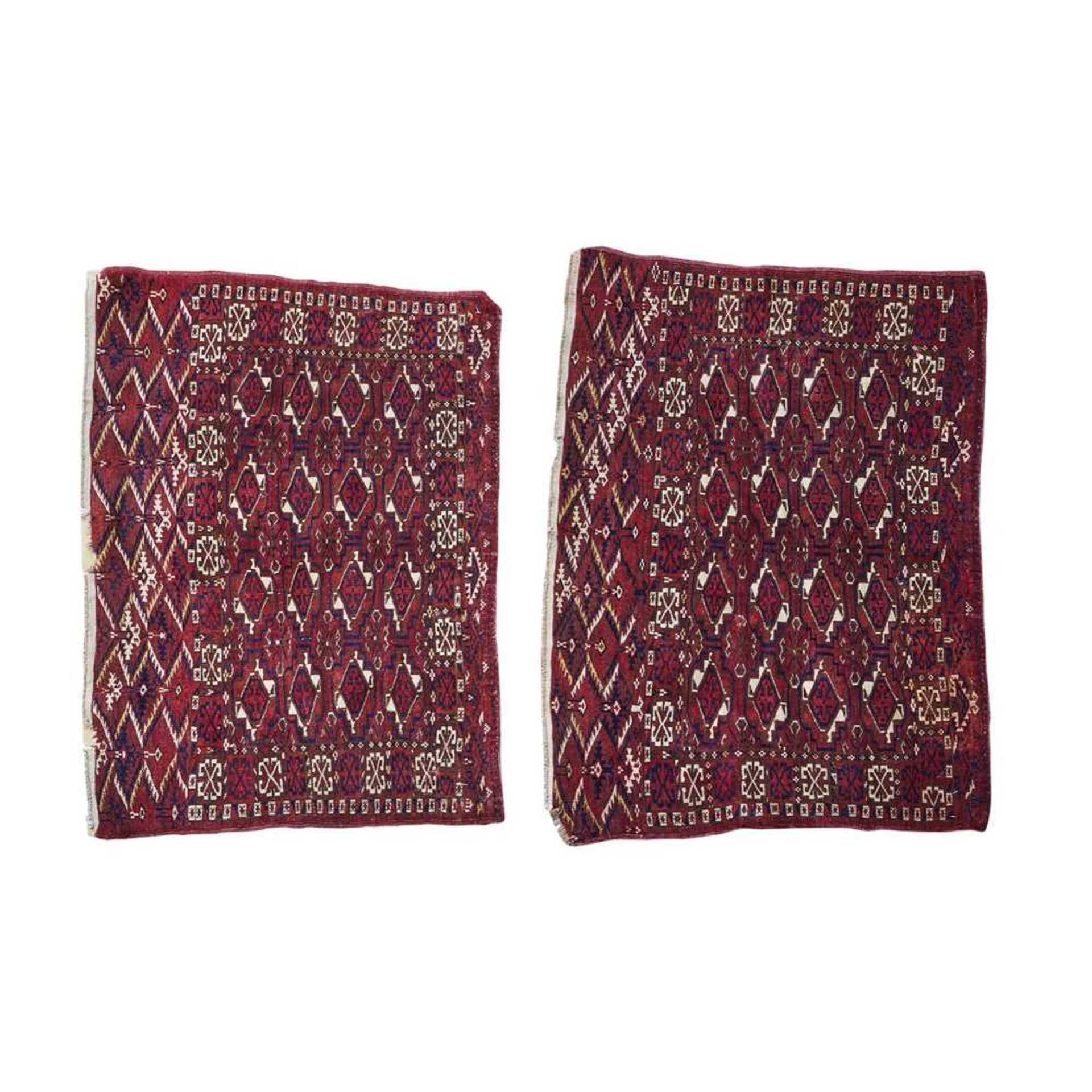 PAIR OF TEKKE JUVALS TURKMENISTAN, LATE 19TH/EARLY 20TH CENTURY
