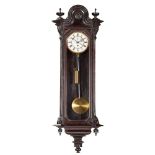 VIENNA EBONISED MAHOGANY WALL REGULATOR 19TH CENTURY