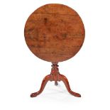 PROVINCIAL GEORGIAN YEW WOOD TRIPOD TABLE 18TH CENTURY