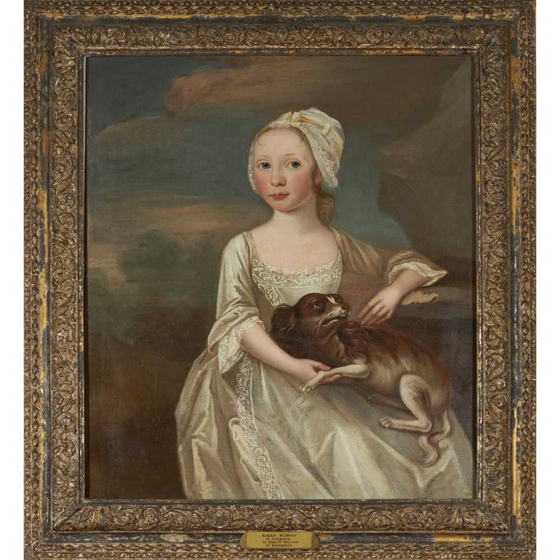 18TH CENTURY SCOTTISH SCHOOL THREE QUARTER LENGTH PORTRAIT OF SUSAN MURRAY OF CRINGLETIE - Image 2 of 3