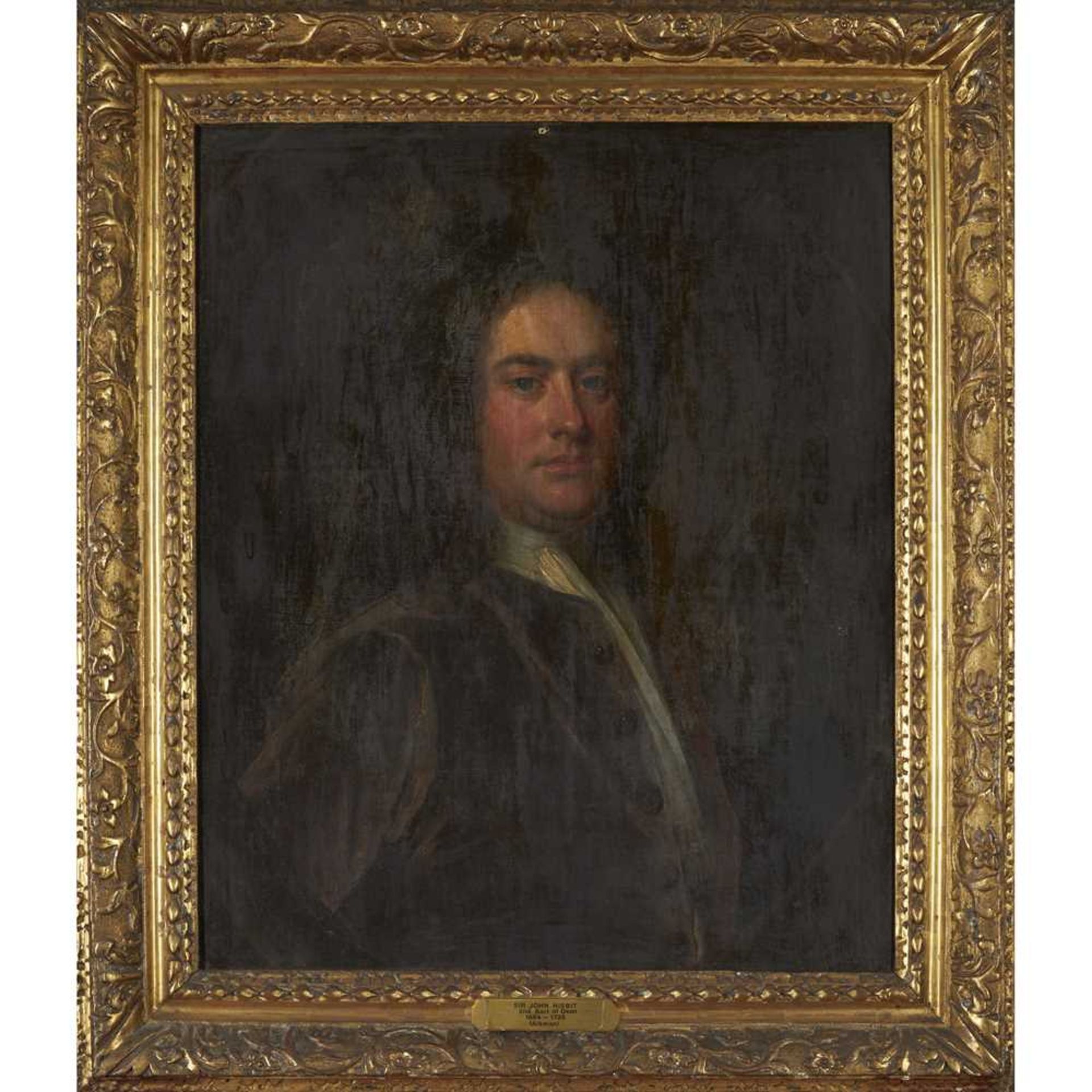 ATTRIBUTED TO WILLIAM AIKMAN HALF LENGTH PORTRAIT OF SIR JOHN NISBIT - Bild 2 aus 3