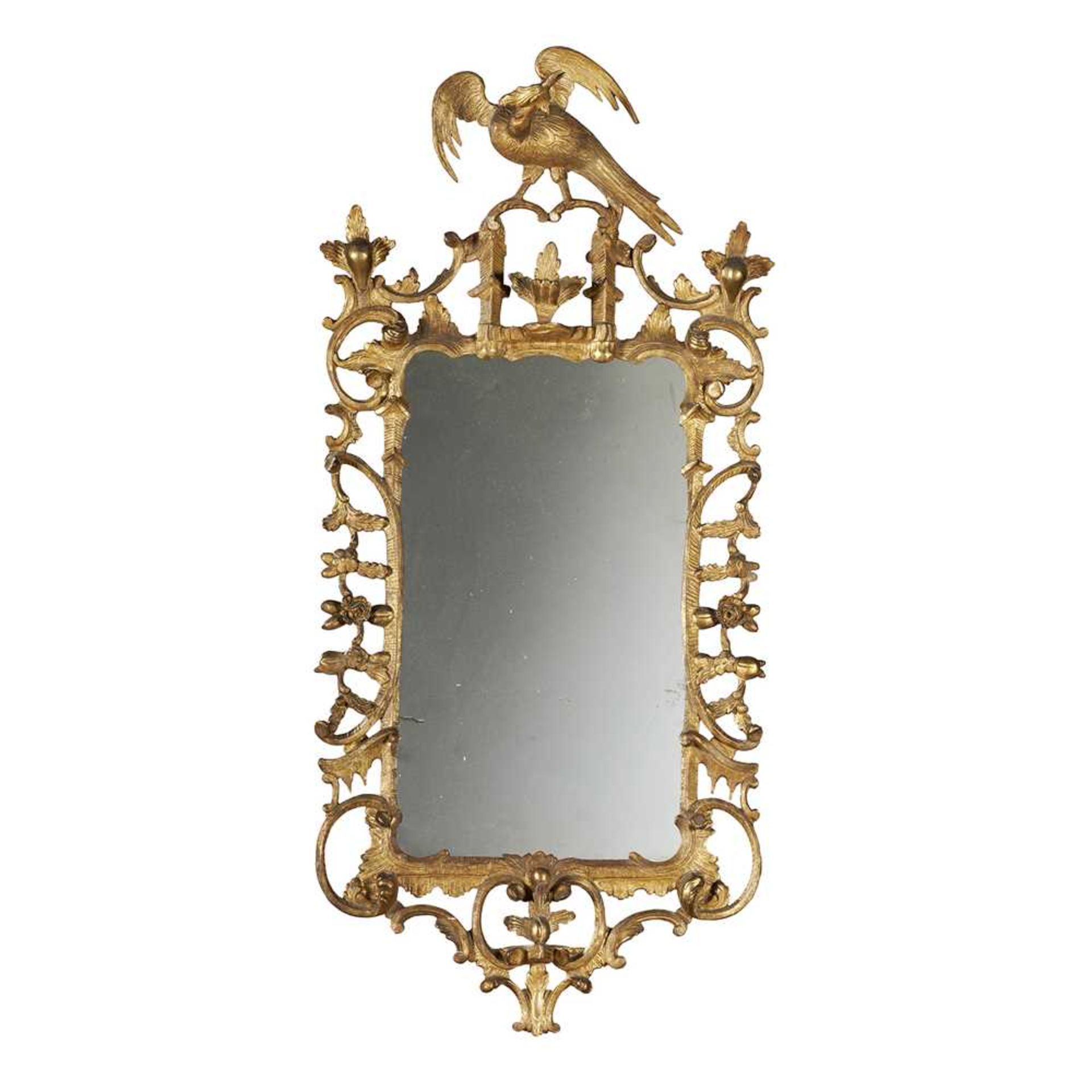PAIR OF GEORGE III STYLE GILTWOOD MIRRORS, IN THE MANNER OF THOMAS CHIPPENDALE 19TH CENTURY - Bild 3 aus 5