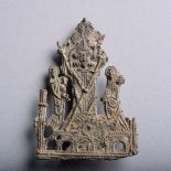 PEWTER PILGRIM BADGE OF A BISHOP FRANCE, 14TH - 15TH CENTURY A.D.