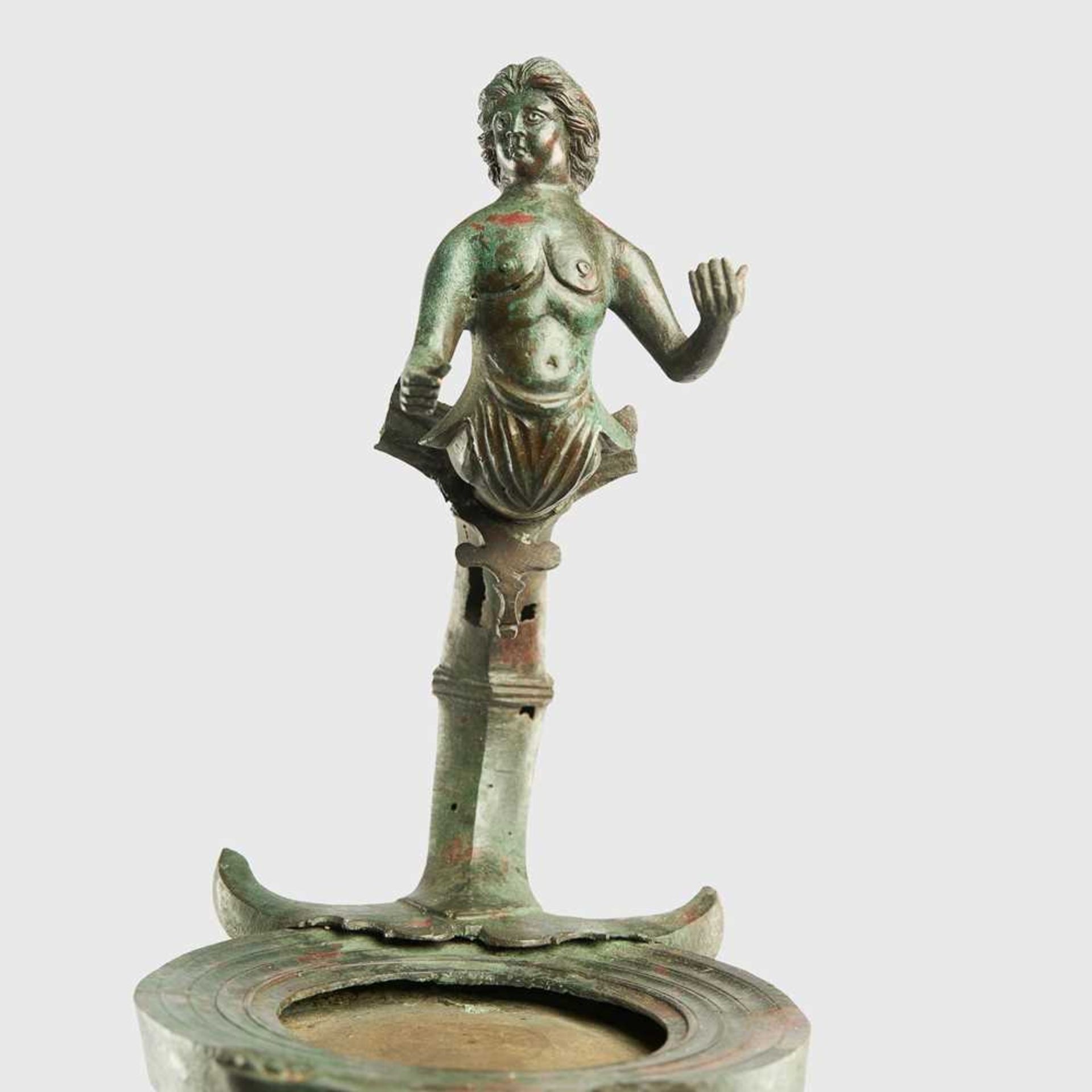 FINE ROMAN BRONZE CANDELABRA EUROPE, 2ND CENTURY A.D. - Image 5 of 11