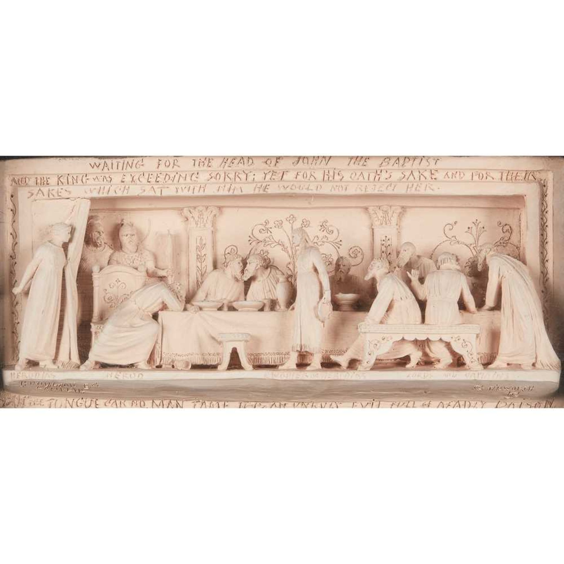 GEORGE TINWORTH (1843-1913) FOR DOULTON & CO, LAMBETH THREE RELIEF DIORAMAS, CIRCA 1880 - Image 7 of 10