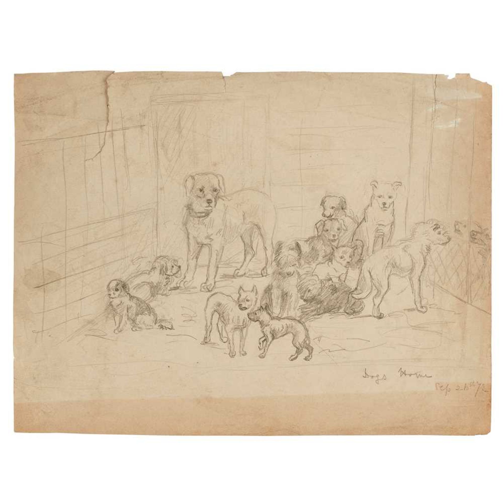 HANNAH BARLOW (1851-1916) THE DOG CARD GAME, 1870 - Image 16 of 17