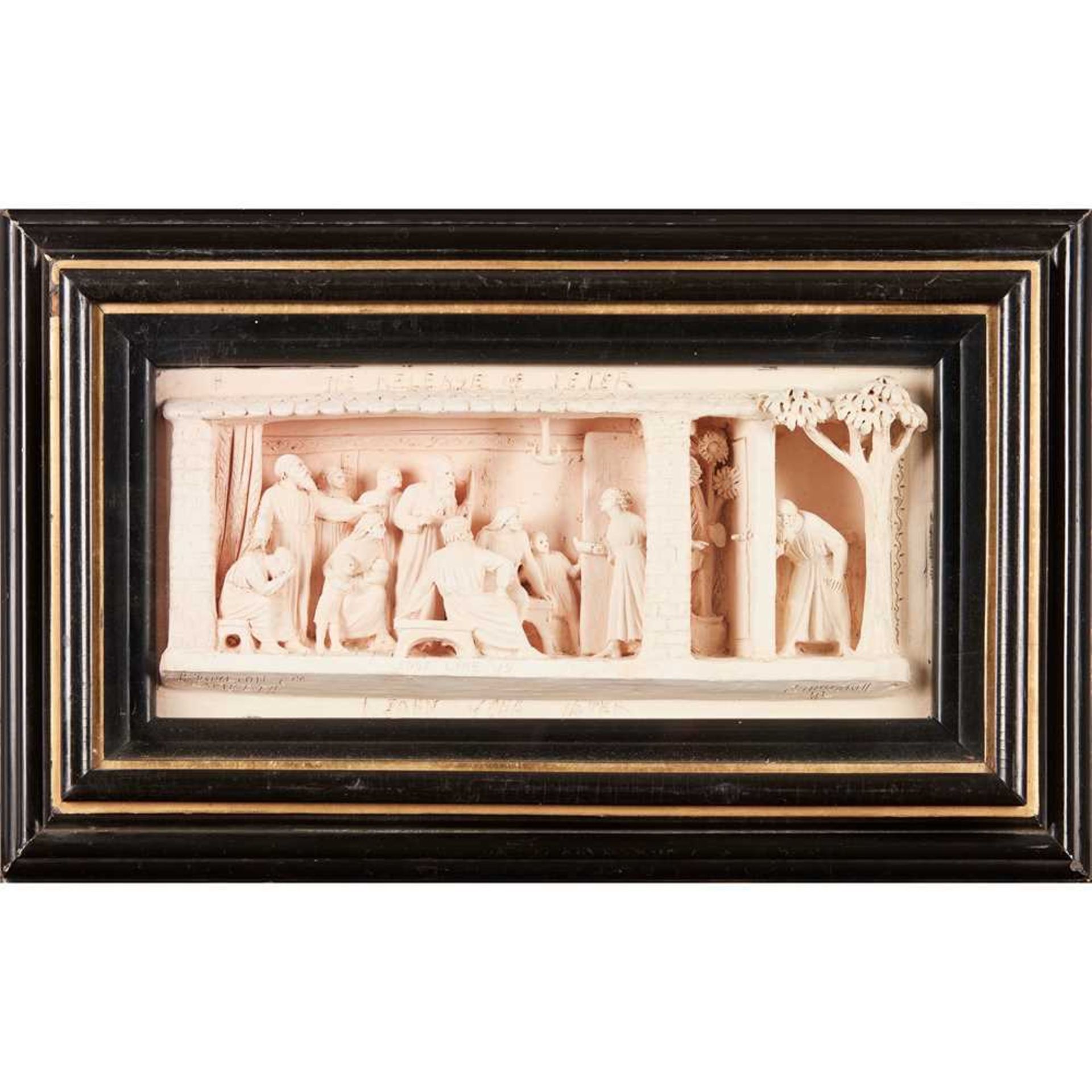 GEORGE TINWORTH (1843-1913) FOR DOULTON & CO, LAMBETH THREE RELIEF DIORAMAS, CIRCA 1880 - Image 2 of 10