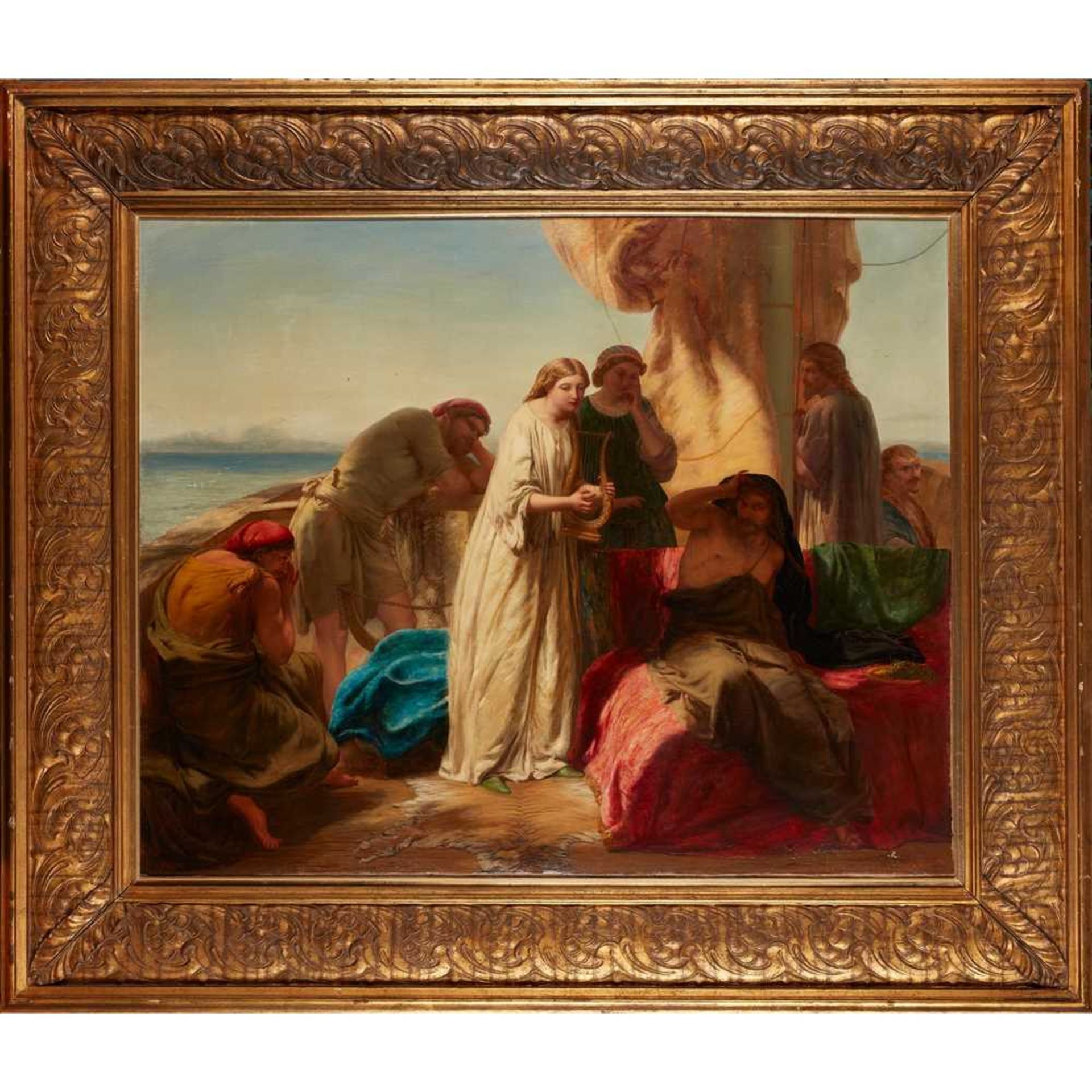 PAUL FALCONER POOLE R.A., R.I. (BRITISH 1807-1879) MARINA SINGING TO HER FATHER, PERICLES, ETC. - Image 2 of 3