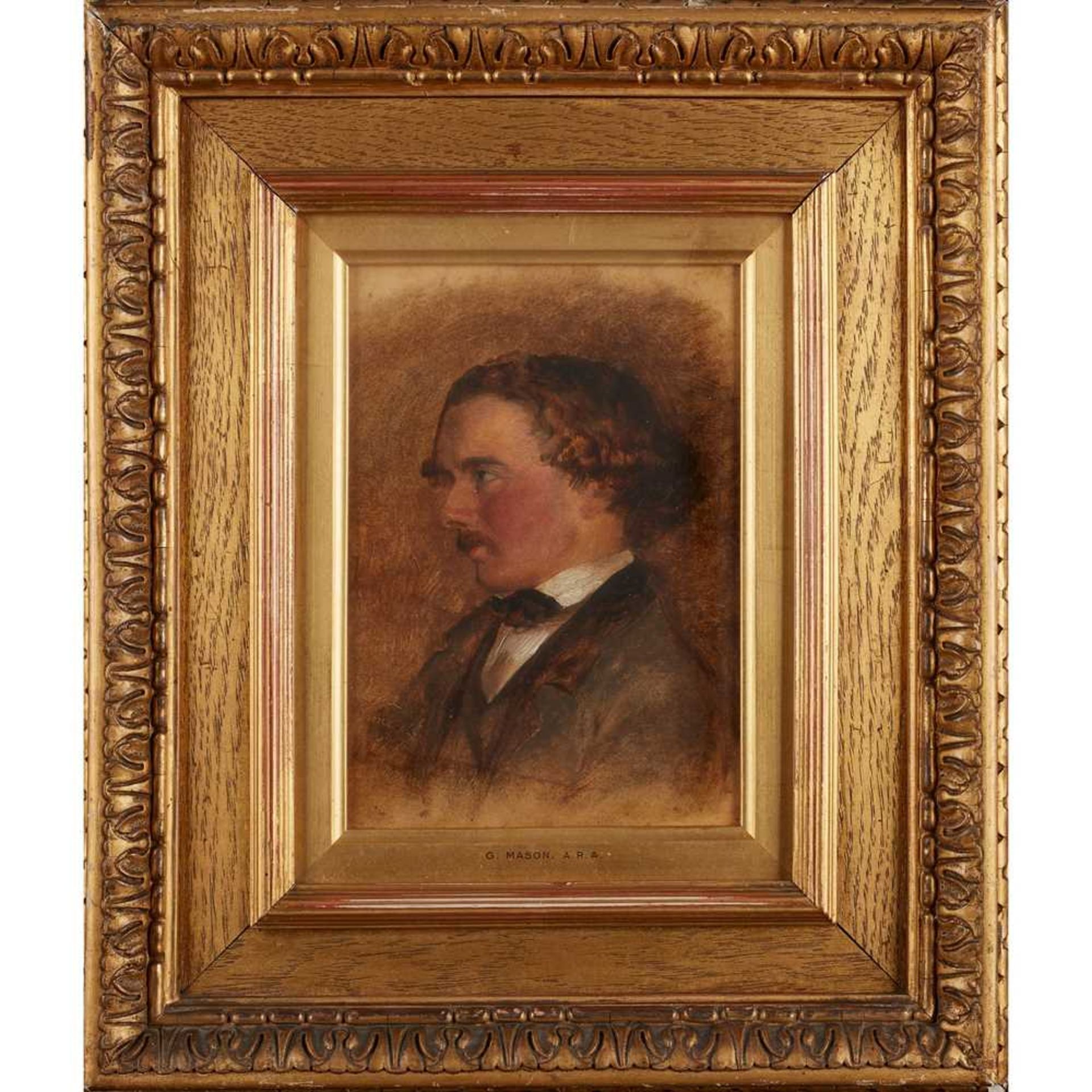 GEORGE HEMING MASON A.R.A. (BRITISH 1818-1872) PORTRAIT SKETCH - Image 2 of 3