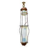 W. A. S. BENSON (1854-1924) & JAMES POWELL & SONS ARTS & CRAFTS HANGING LANTERN NO. 164A, CIRCA 1900