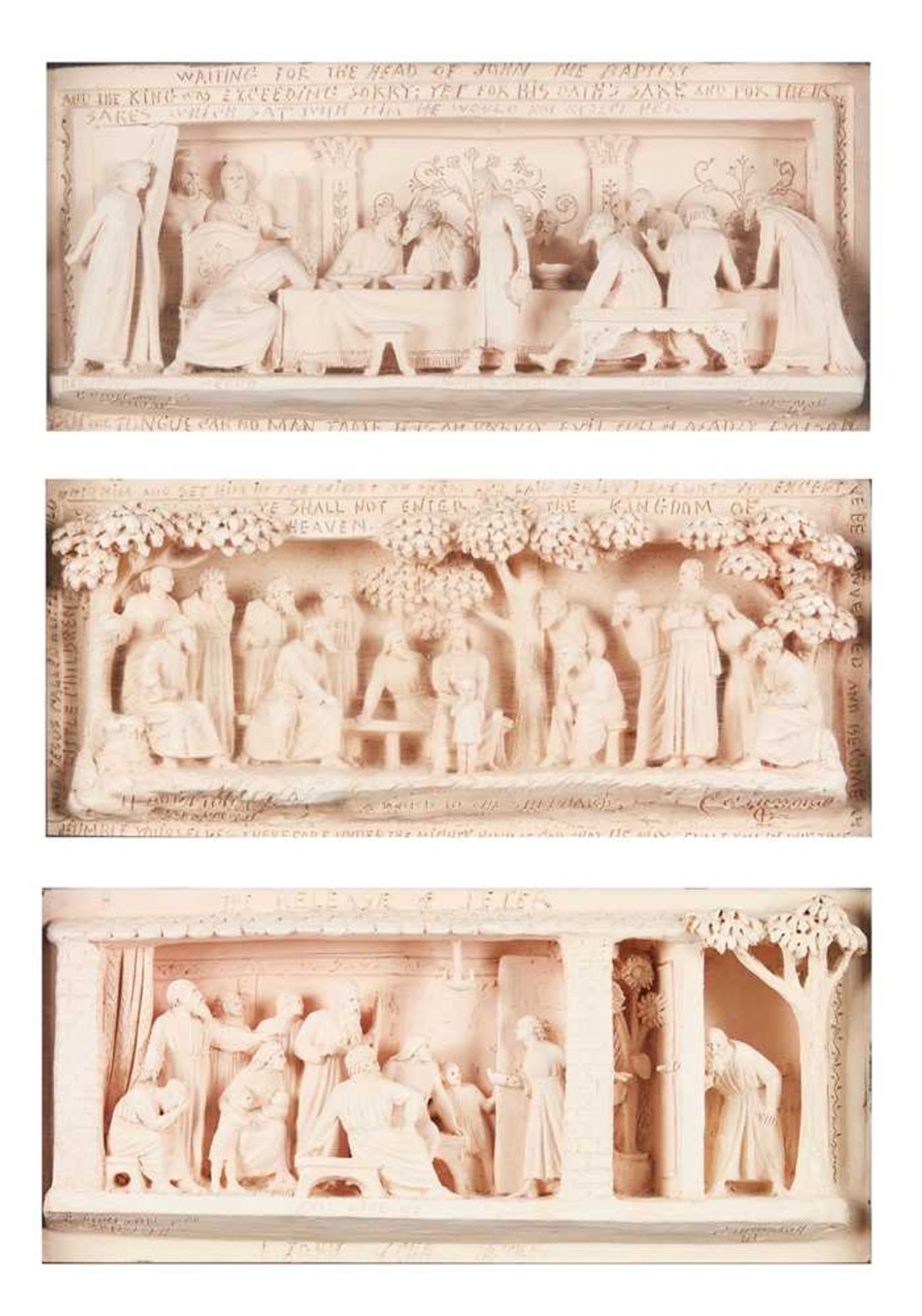 GEORGE TINWORTH (1843-1913) FOR DOULTON & CO, LAMBETH THREE RELIEF DIORAMAS, CIRCA 1880 - Image 10 of 10