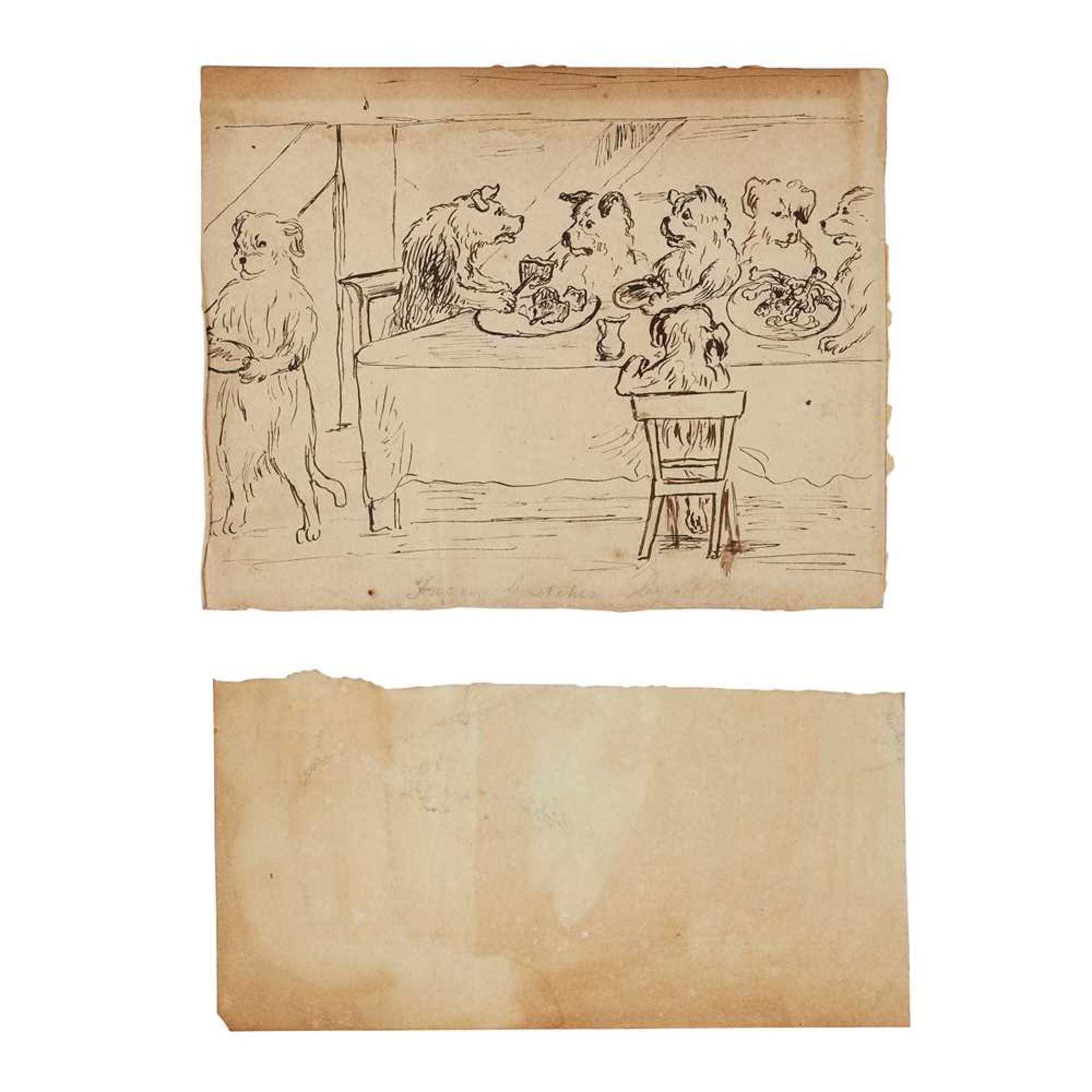 HANNAH BARLOW (1851-1916) THE DOG CARD GAME, 1870 - Image 2 of 17