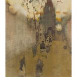 JAMES WATTERSTON HERALD (SCOTTISH 1859-1914) STREET SCENE AT DUSK