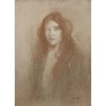 ROBERT BROUGH R.A., A.R.S.A. (SCOTTISH 1872-1905) HEAD OF A GIRL