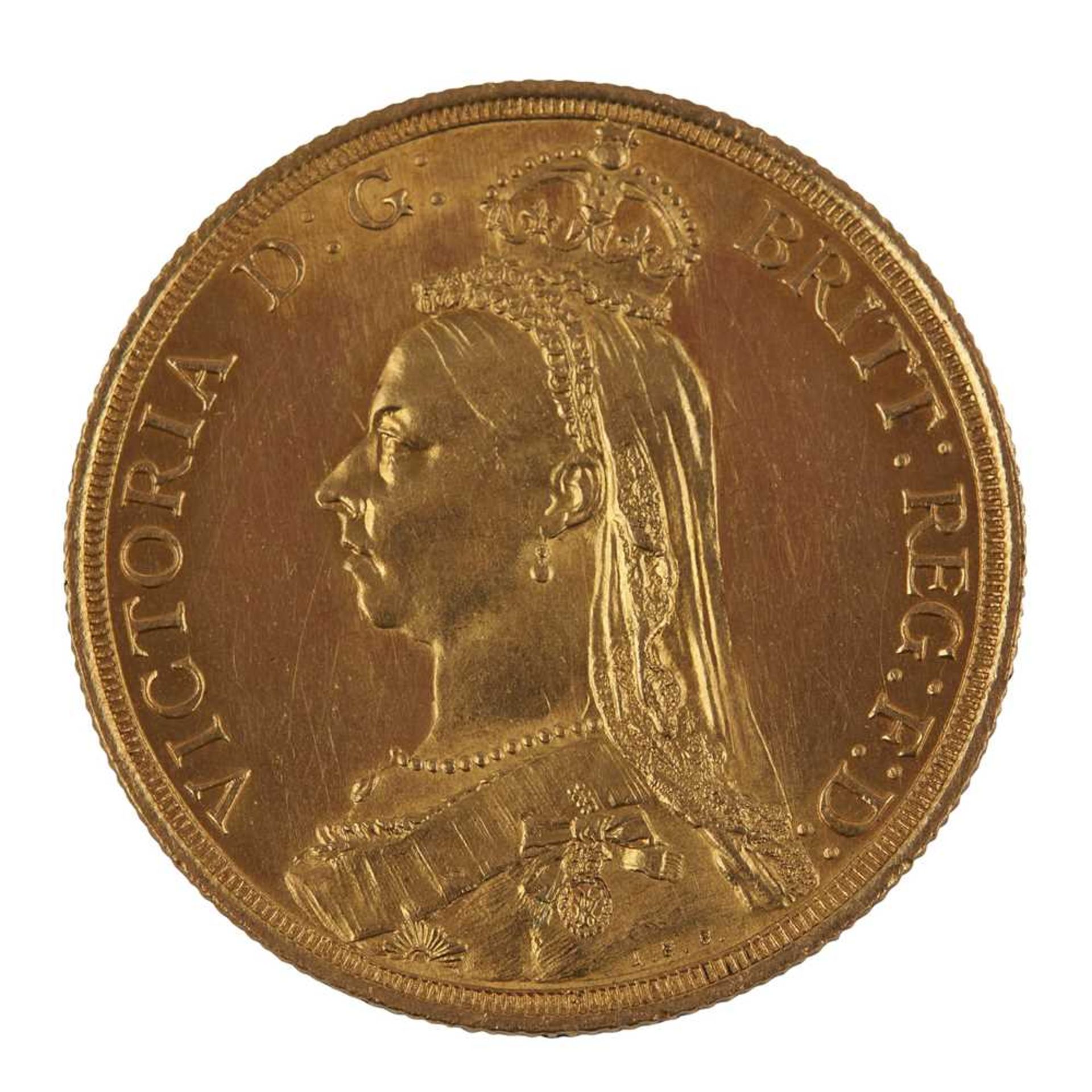 A Victorian £2 coin