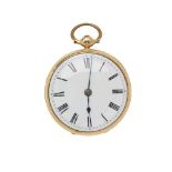 A 19th century gold pocket watch