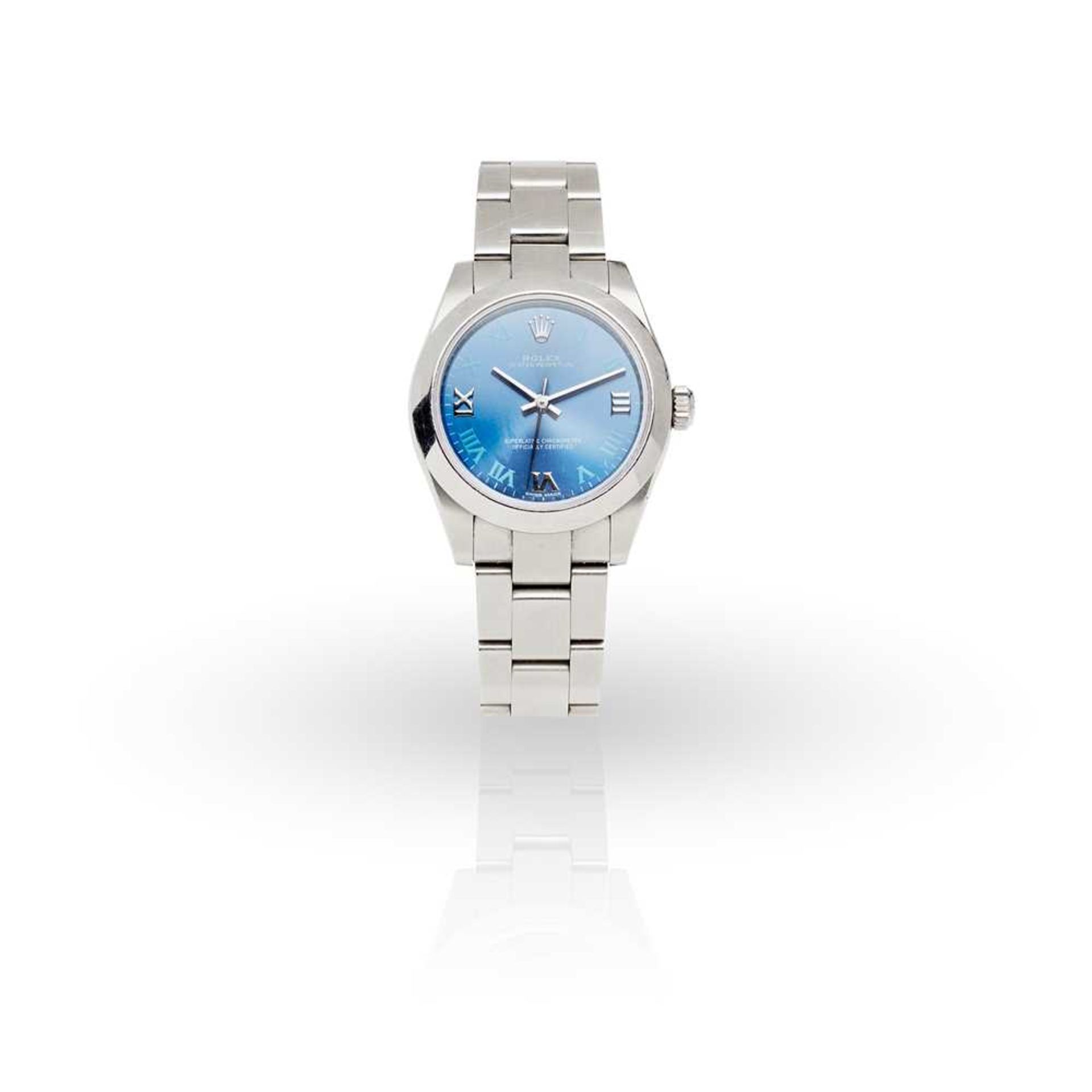 Rolex: a stainless steel wrist watch