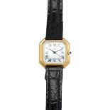 Longines: an octagonal-cased wrist watch