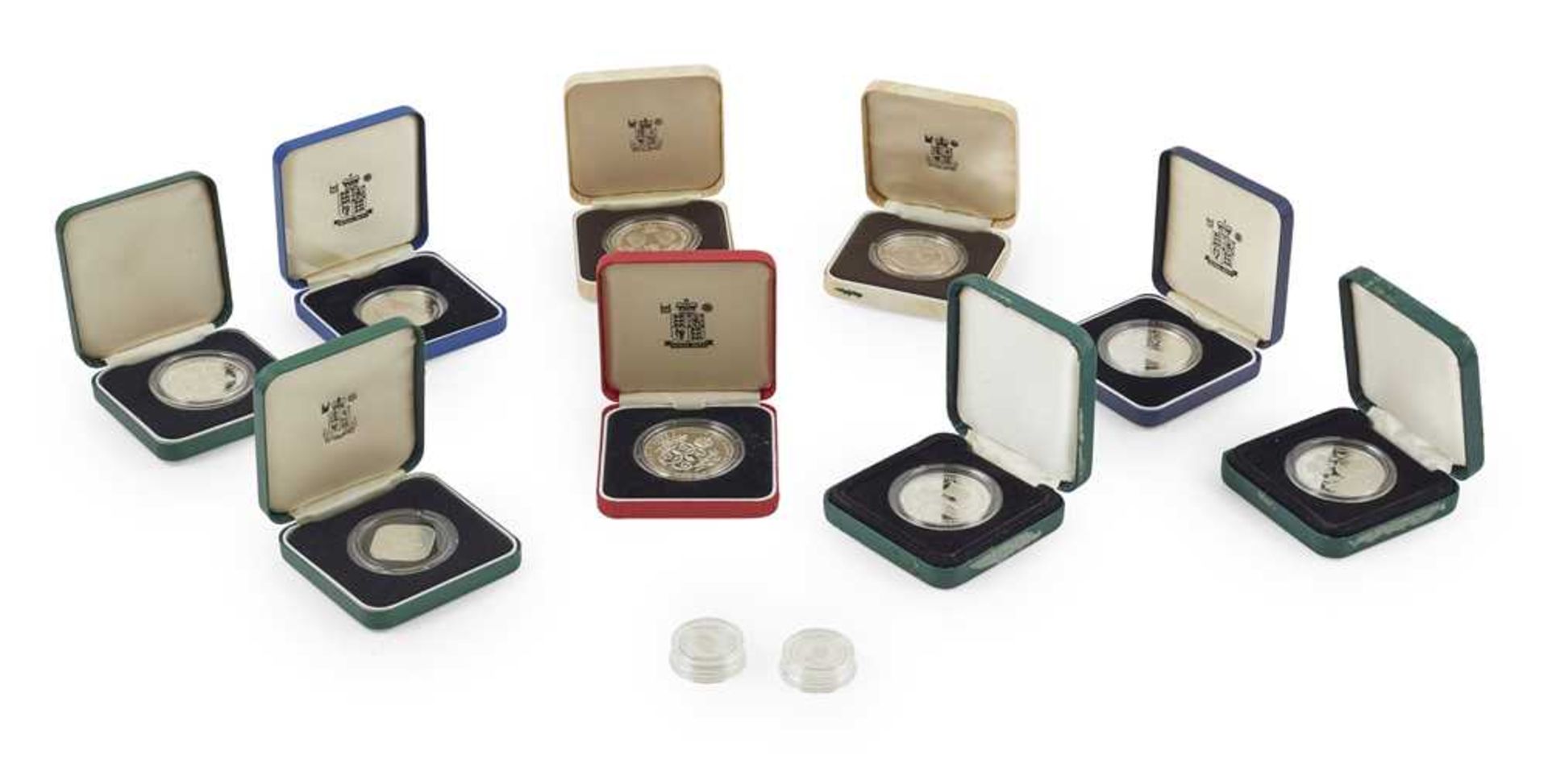 A collection of Channel Island silver proof coins