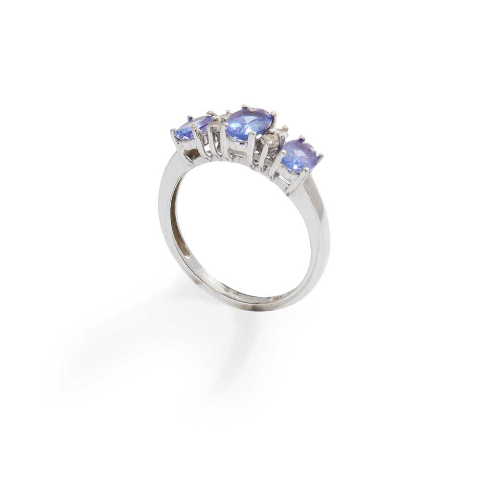 A Tanzanite and diamond ring