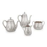 A Victorian matched four-piece tea and coffee service