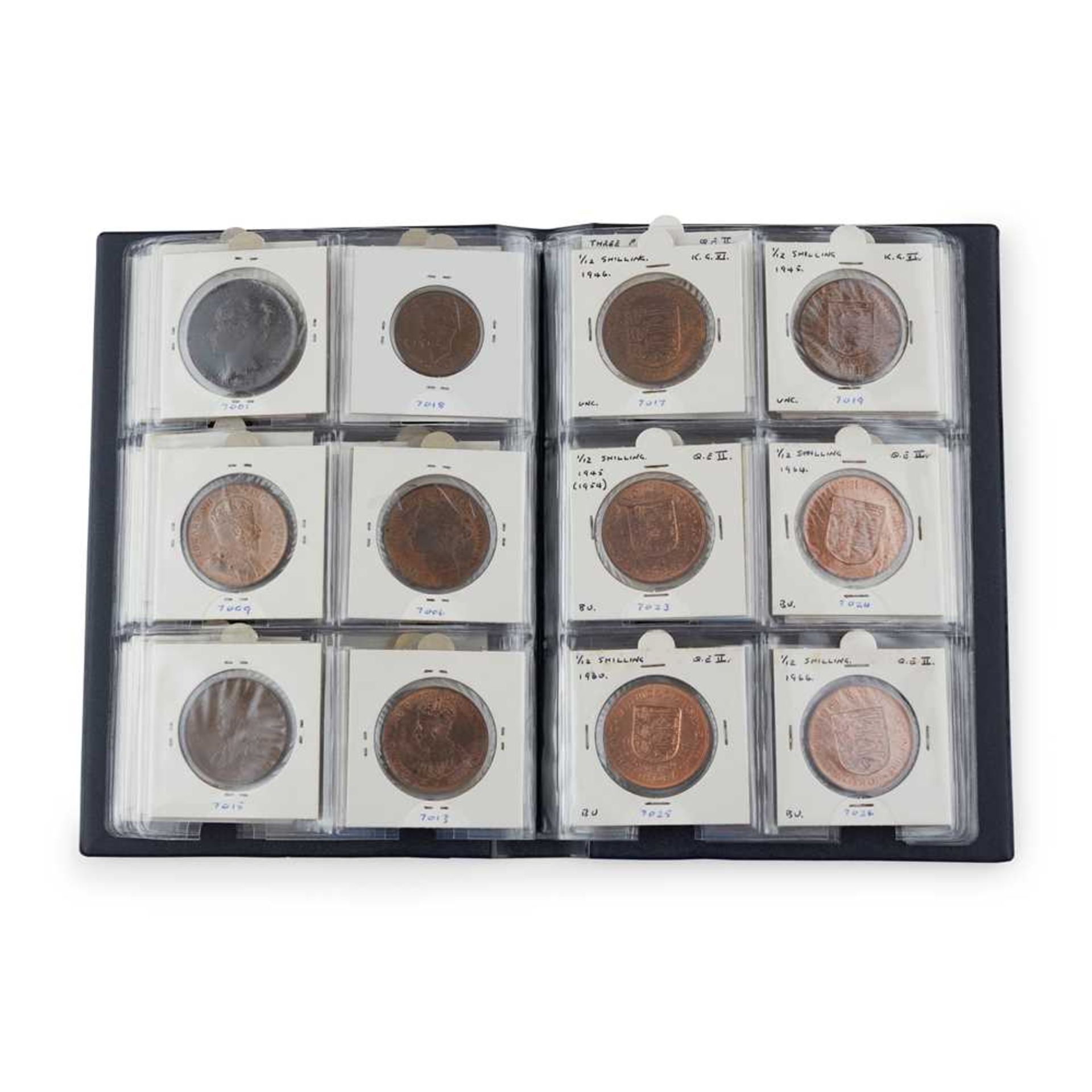 A collection of silver three pence coins - Image 2 of 7
