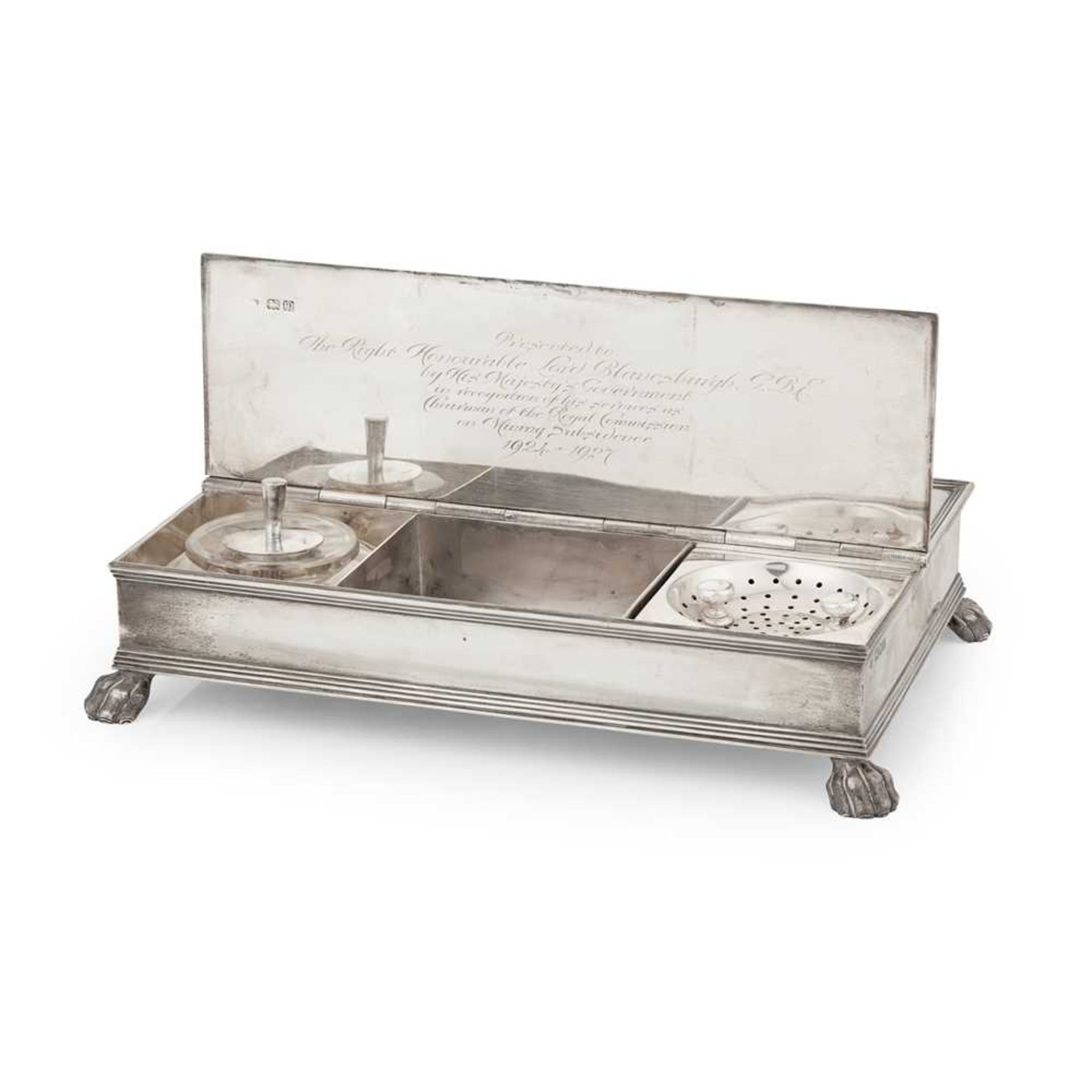 A George V presentation Treasury inkstand - Image 2 of 6