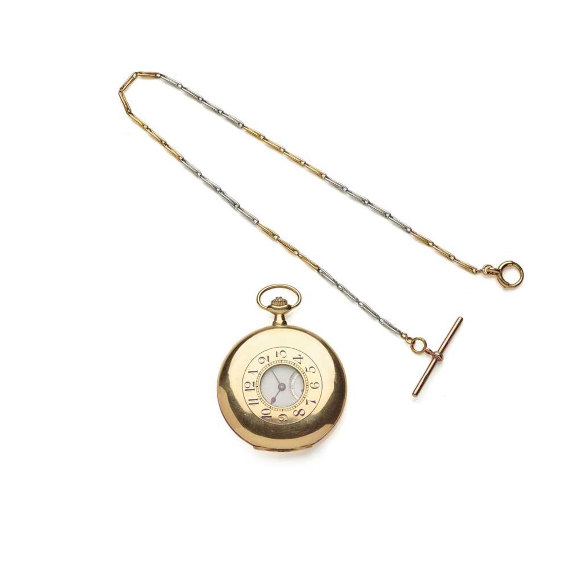 Le Roy et Fils: gold pocket watch and chain