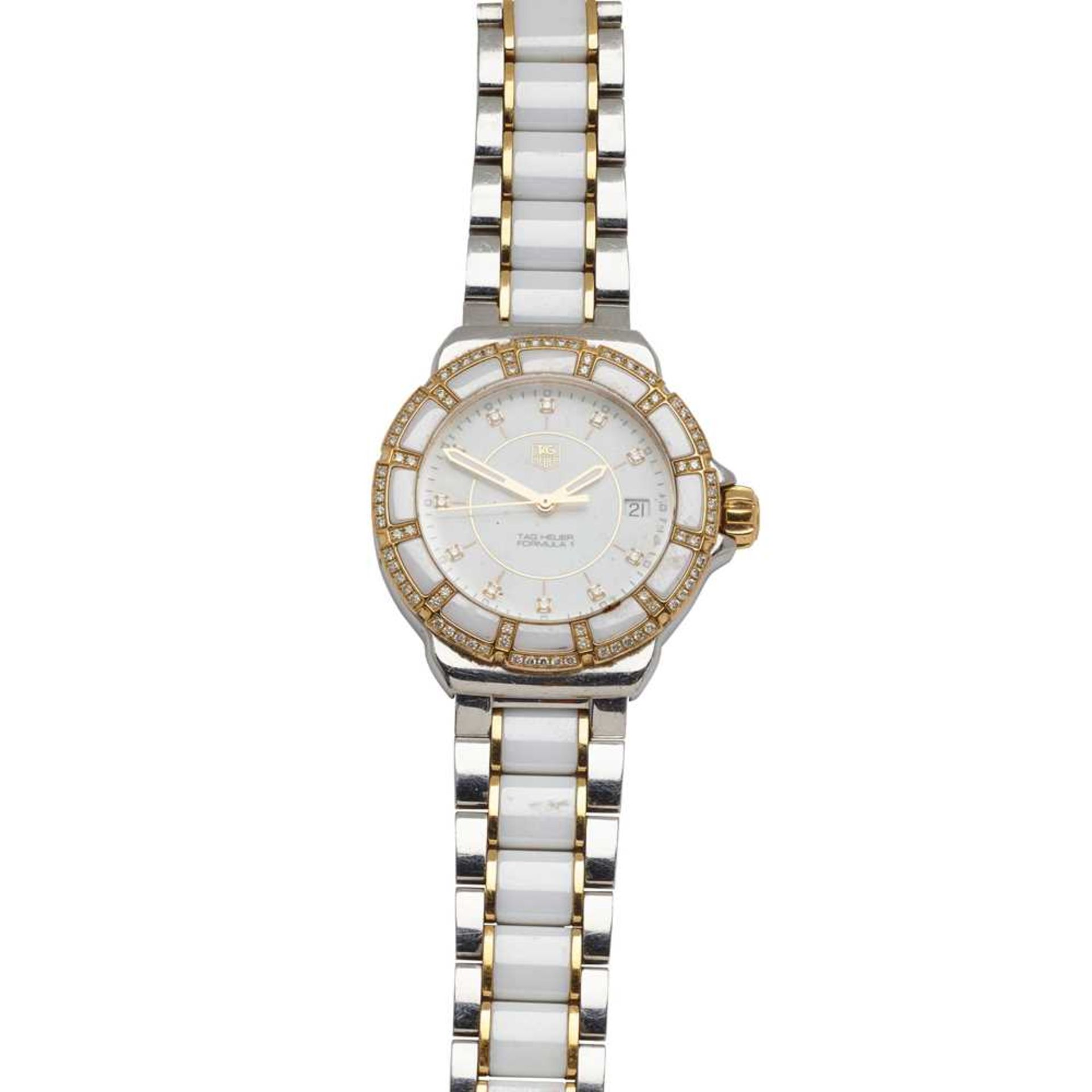 TAG Heuer: a diamond set wrist watch
