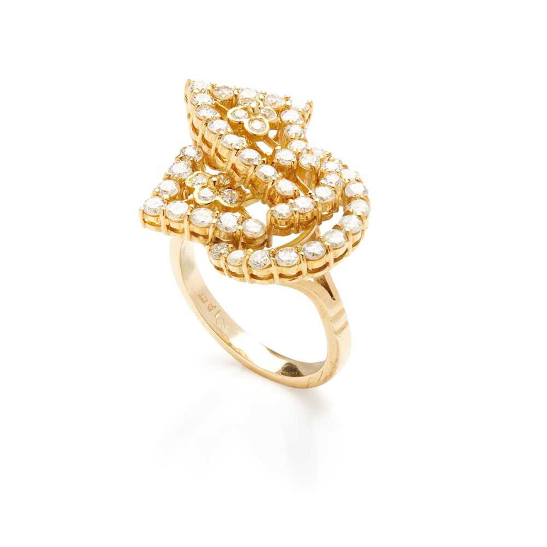 A diamond dress ring