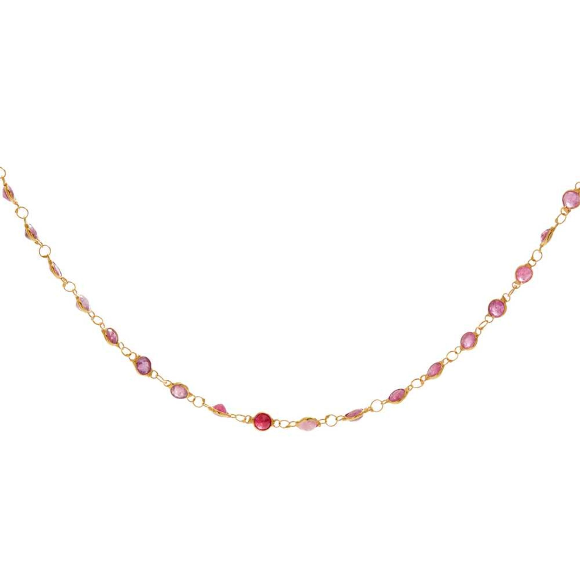 A ruby necklace