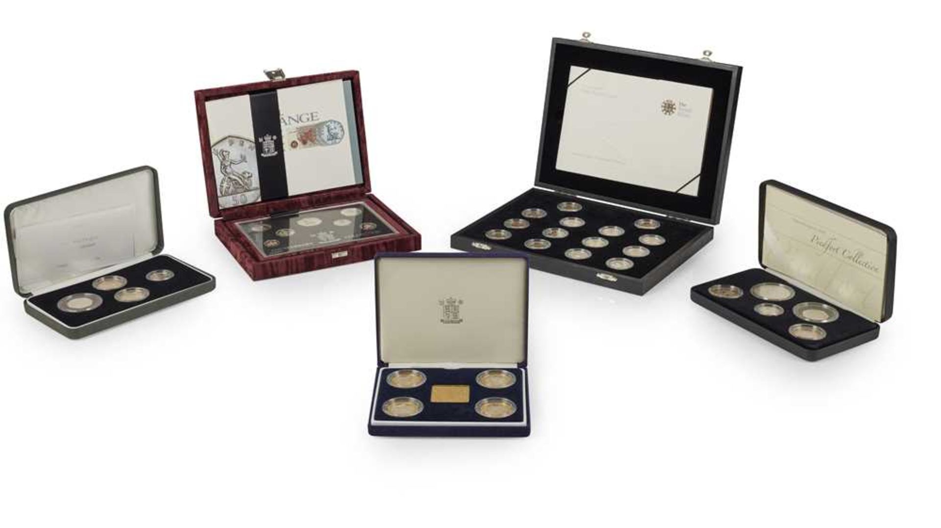 A group of Royal Mint proof sets