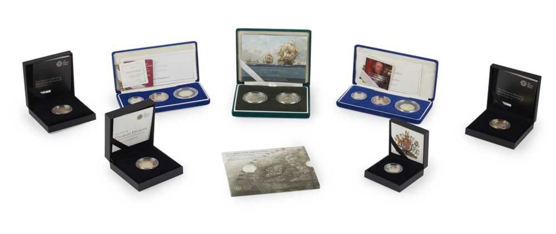 A collection of modern silver proof coin