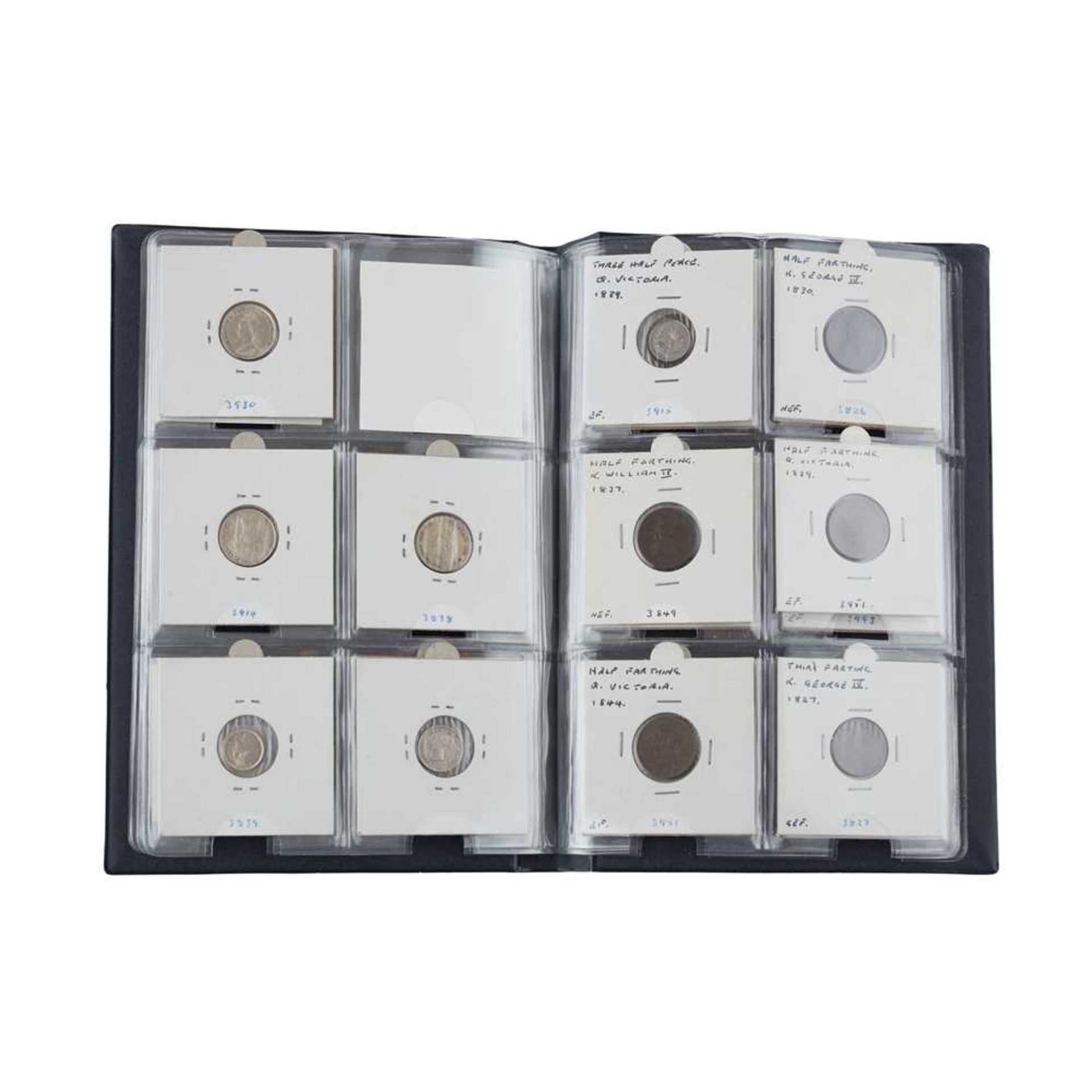 A collection of silver three pence coins - Image 6 of 7
