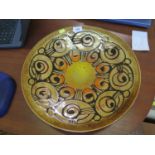 A large Poole Pottery Aegean series charger 41cm diameter