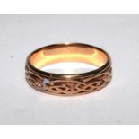 A Welsh Cloggau gold ring