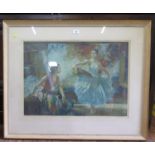 After Sir William Russell Flint Ballerinas Frost and Reed print signed in pencil and with blind