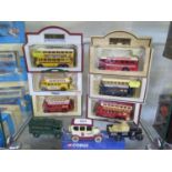 Seven Lledo Days Gone and two Corgi Commercial vehicles, six boxed (9)