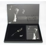 A Montblanc Herbert von Karajan Special Edition fountain pen, with 4810 18K dove decorated fine nib,