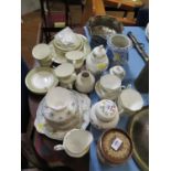 A Royal Doulton Sonnet pattern part tea service, with six cups, five saucers, six plates and a bread